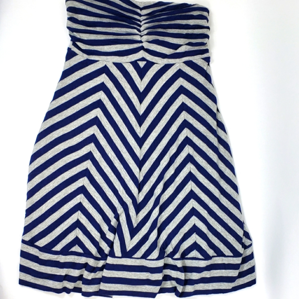 Ella Moss Strapless Nautical Jersey Dress